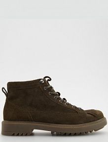 Zamszowe trapery Reserved khaki dziecięce 3565K-91X