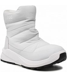 Śniegowce The North Face szare dziecięce Nuptse II Bootie Wp NF0A5G2I5TN1-050 Tin Grey/Tnf White