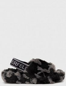 Kapcie Karl Lagerfeld  szare dziecięce  KL40203.W07