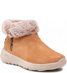 Botki Skechers brązowe damskie 