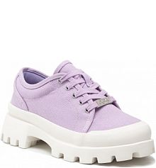 Półbuty sznurowane Steve Madden fioletowe damskie Mt Fuji SM11001840-04004-56P Lavender Canvas