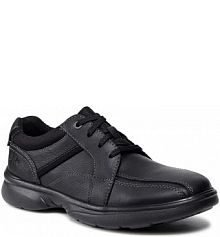 Półbuty sznurowane Clarks czarne męskie 