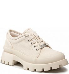 Półbuty sznurowane Steve Madden beżowe damskie 