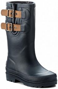 Kalosze Pepe Jeans granatowe dziecięce Wet Buckles Kids PGS50113 Navy 595