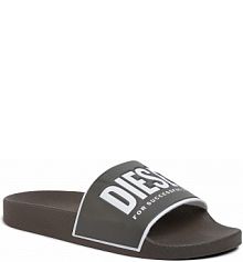 Klapki Diesel zielone dziecięce Sa-Valla Y01920 P0316 H4753 Olive Night/White