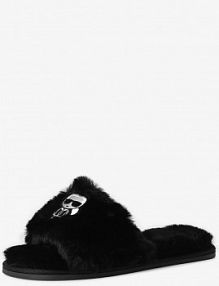 Klapki czarne KARL LAGERFELD dziecięce