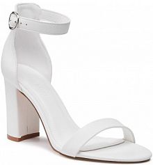 Sandały na słupku Jenny Fairy białe 