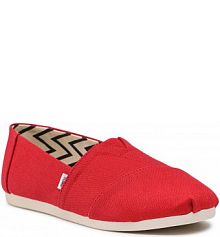 Półbuty wsuwane Toms czerwone męskie 