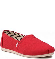 Półbuty wsuwane Toms czerwone damskie 