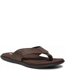Japonki Timberland brązowe męskie Kesler Cove Thong TB0A2PSZV131 Dark Brown Leather