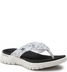 Japonki Skechers białe damskie 