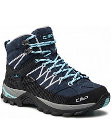 Buty trekkingowe CMP granatowe damskie Rigel Mid Wmn Trekking Shoe Wp 3Q12946  Blue/Stone 23MG