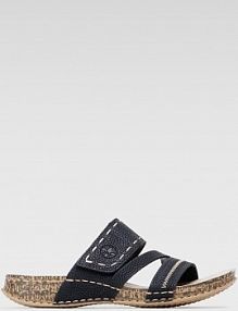 Klapki Rieker czarne damskie 61150-01