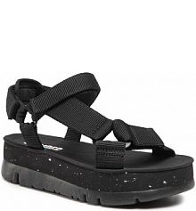 Sandały na koturnie Camper czarne 