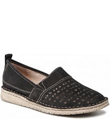 Półbuty wsuwane Josef Seibel czarne damskie 