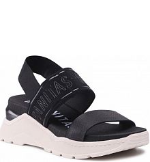 Sandały na koturnie Hispanitas czarne 