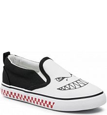 Tenisówki Action Boy czarne, białe dziecięce NS21-07-27 Black