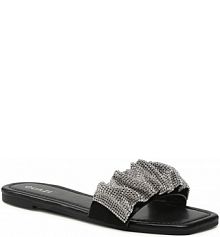 Klapki eleganckie QUAZI czarne damskie 