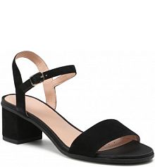 Sandały na słupku Geox czarne 