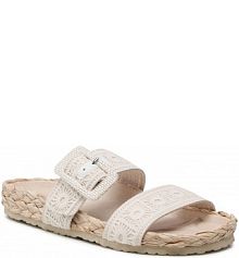 Klapki Desigual beżowe damskie Aries Crochet 22SSHA05 6008