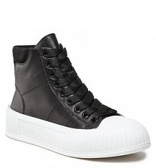 Półbuty sznurowane Gino Rossi czarne damskie