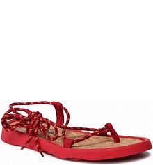 Sandały Fly London czerwone damskie Tacefly P144874002 Lipstick Red