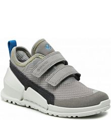 Buty na rzepy ECCO szare dziecięce  Biom K1 GORE-TEX 71173260385  Wild Dove/Wild Dove/