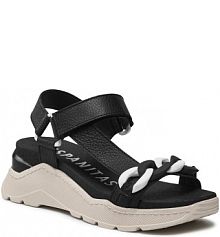 Sandały na koturnie Hispanitas czarne 