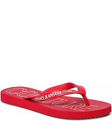 Japonki Versace Jeans Couture czerwone męskie 72YA3SQ7 ZS193 537