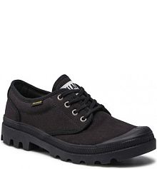 Półbuty sznurowane Palladium czarne dziecięce Pallabrousse Ox 00068-001-M Black/Black