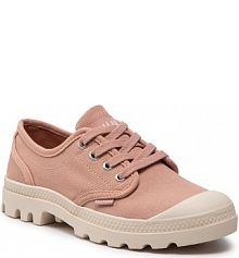 Półbuty sznurowane Palladium różowe dziecięce Pampa Oxford 92351-663-M Rose Brick