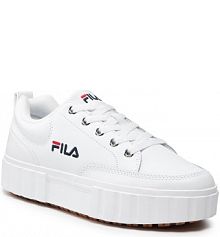 Półbuty na koturnie Fila białe 