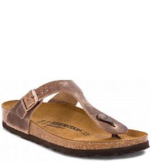 Japonki Birkenstock brązowe męskie 