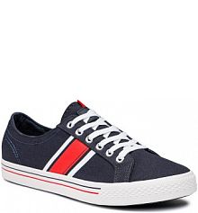 Tenisówki Lanetti granatowe męskie 