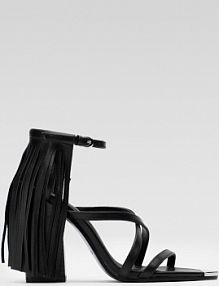 Sandały na słupku Badura czarne V867-08-1