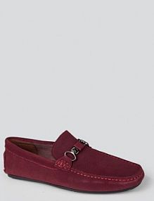 Mokasyny Giacomo Conti bordowy męskie BUAN000184