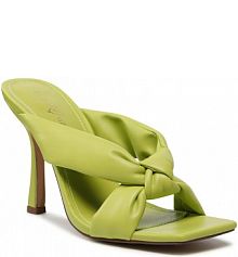 Klapki eleganckie DeeZee zielone damskie 