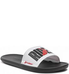 Klapki basenowe Rider białe dziecięce Speed Graphics Ad 11773 Black/Whtie/Black