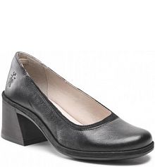 Półbuty na obcasie Fly London czarne damskie Ladefly P501372000 Black