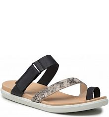 Japonki ECCO czarne damskie Simpil Sandal 20920360106 Black/Limestoneblack/black