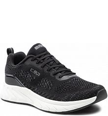 Półbuty sznurowane CMP czarne damskie 