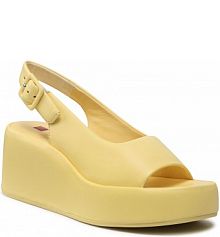 Sandały na koturnie HÖGL żółte 3-102510 Banana 8700