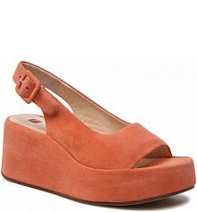 Sandały na koturnie HÖGL pomarańczowe 3-102512 Apricot 4400