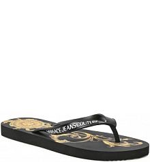 Japonki Versace Jeans Couture czarne męskie 72YA3SQ7  ZS191 G89