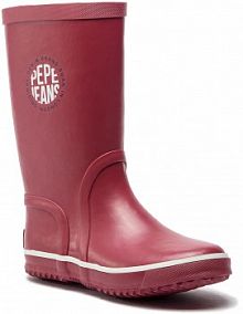 Kalosze Pepe Jeans bordowy dziecięce Rain Logo PBS50076 Dk Red 272