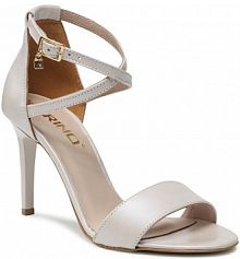 Sandały na szpilce Karino beżowe 