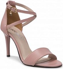 Sandały na szpilce Karino różowe 