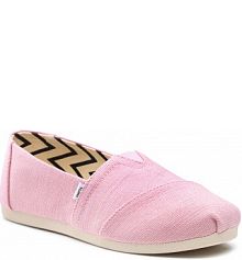 Półbuty wsuwane Toms różowe damskie Alpargata 10017736 Chalky Pink