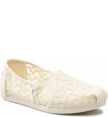 Półbuty wsuwane Toms beżowe damskie 