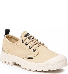 Półbuty sznurowane Palladium beżowe damskie Pampa Ox Htg Supply 77358-274-M Desert